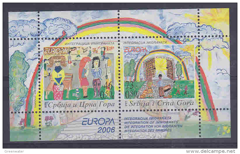 Europa Cept 2006 Serbia & Montenegro M/s ** Mnh (26488) - 2006