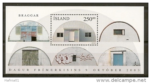 Iceland 2003.  Stamp Day.  Souvenir Sheet.  Michel  Bl.33 MNH. - Blokken & Velletjes