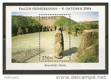Iceland 2004. Stamp Day. Souvenir Sheet. Michel Bl.36 MNH. - Blokken & Velletjes