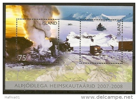 Iceland 2007.  International Polar Year. Souvenir Sheet. Michel Bl.42 MNH. - Blokken & Velletjes