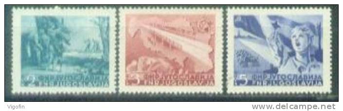 YU 1950-598-600 AUTOSTRADA ZAGRE-BEOGRAD, YUGOSLAVIA, 1 X 3v, MNH - Nuovi