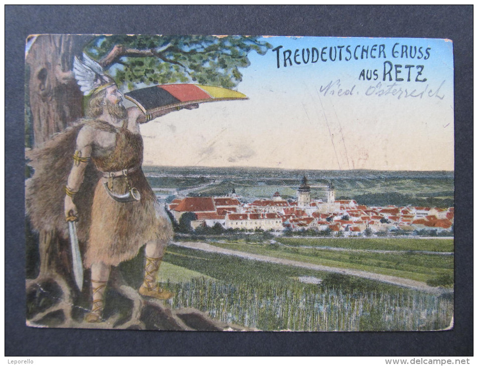 AK RETZ B.Hollabrunn Treudeutscher Gruss 1912 /// D*18361 - Hollabrunn