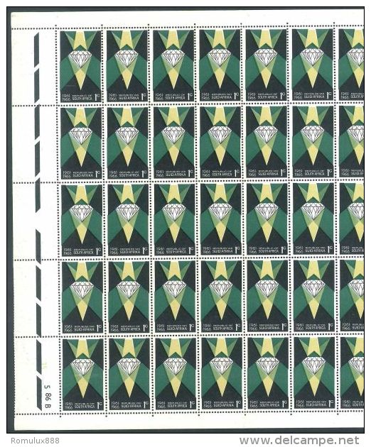 1966 ANNIVERSARY OF REPUBLIC 1c COMPLETE SHEETS PANE A+B OF 100 STAMPS SEE BELOW DETAILS - Blocks & Sheetlets