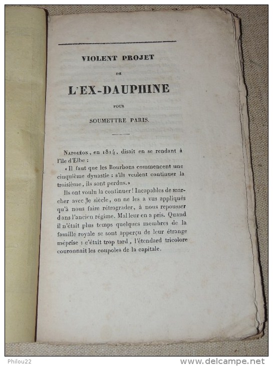 &#8206;Violent Projet De L'ex-dauphine Pour Soumettre Paris - Charles X - 1830 - 1801-1900