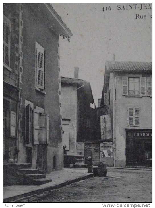 SAINT-JEAN-de-BOURNAY (Isère) - Rue Des Terreaux - Pharmacie - Tailleur - Voyagée - Saint-Jean-de-Bournay