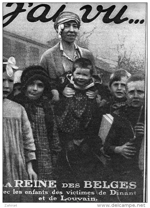 J'ai Vu... - N° 102-Reine Belge Louvain & Dinant-Wilson & Hughes-Macédoine Infirmière à Mulet-Charme Mode Berets-Biplan - Guerre 1914-18