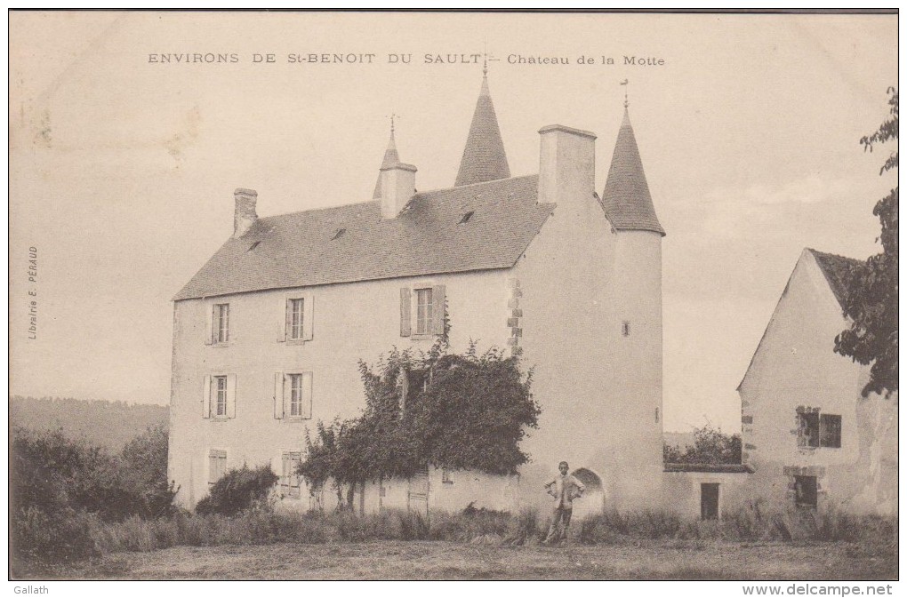 36-SAINT-BENOIT-DU-SAULT-Environs-Château De La Motte 1906  Animé - Autres & Non Classés