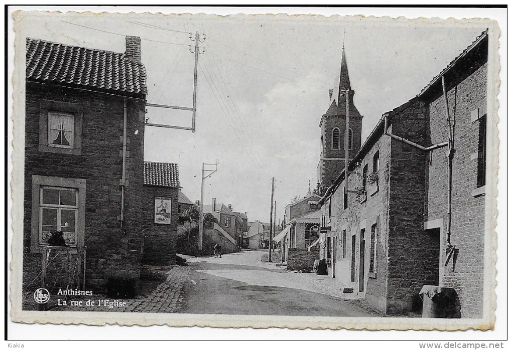 (D14 - 133-134 - )  Anthisnes - La Rue De L'Eglise - Anthisnes