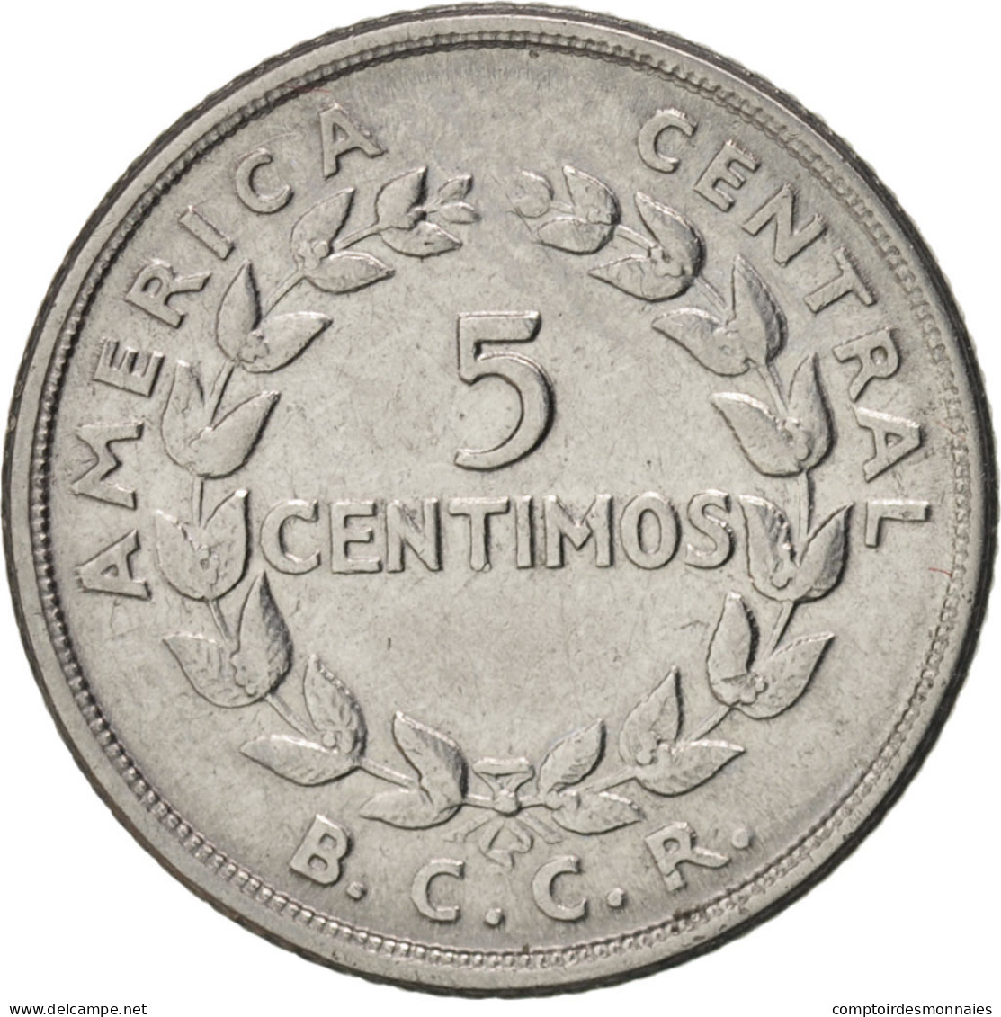 Monnaie, Costa Rica, 5 Centimos, 1958, SUP, Stainless Steel, KM:184.1a - Costa Rica