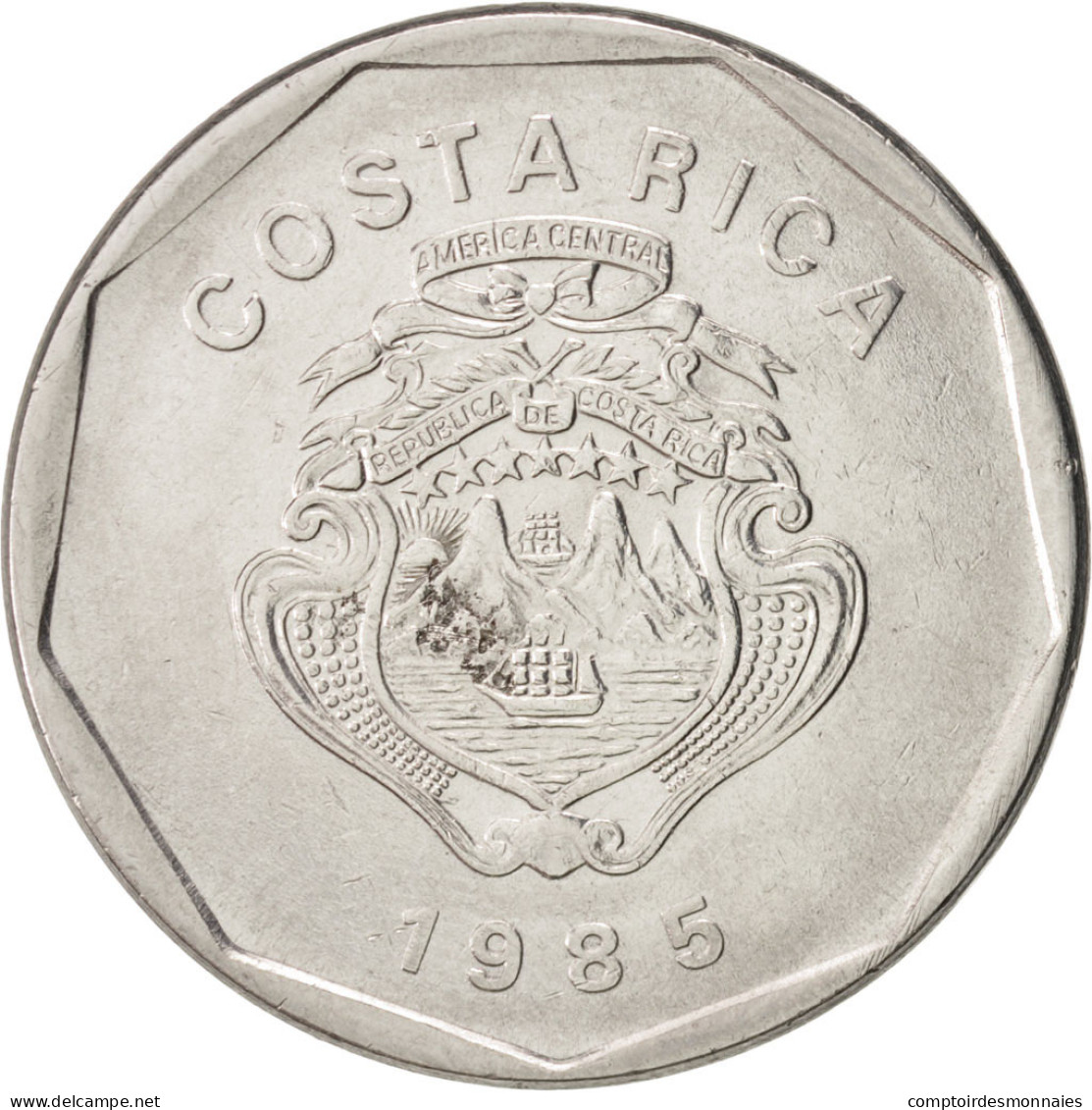 Monnaie, Costa Rica, 20 Colones, 1985, TTB+, Stainless Steel, KM:216.2 - Costa Rica