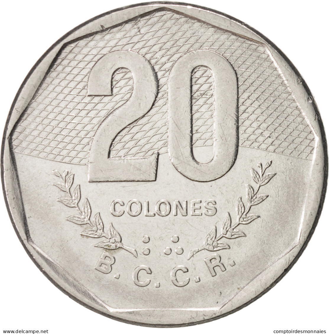 Monnaie, Costa Rica, 20 Colones, 1985, TTB+, Stainless Steel, KM:216.2 - Costa Rica