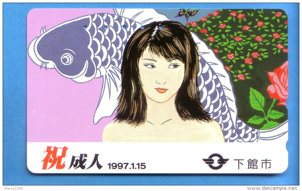 Japan Japon Telefonkarte Phonecard Télécarte  -   Fisch Fische Fish Poissons Poisson - Poissons