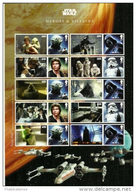 2015 - Gran Bretagna - Star Wars Minifoglio, - Unused Stamps