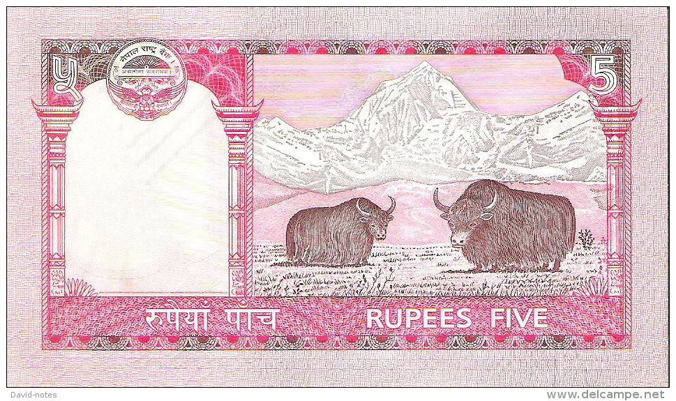 Nepal - Pick 60a - 5 Rupees 2008 - Unc - Népal