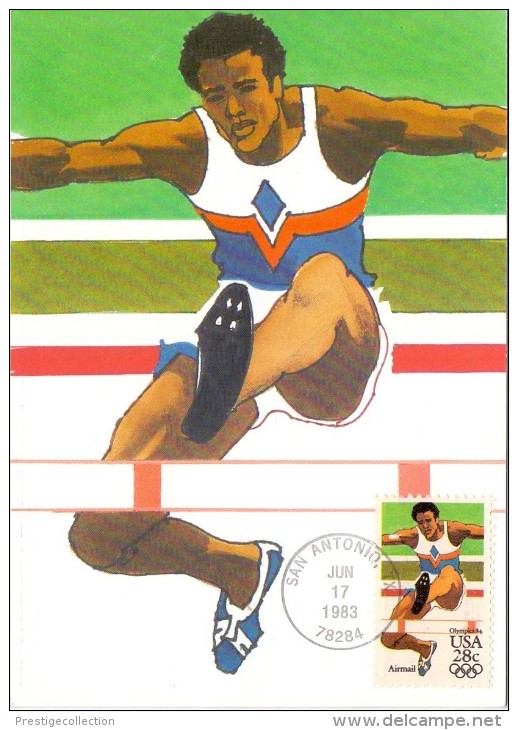 USA 1983 , Olympics 83 - Men´s Gymnastic - Maximum Card - Los Angeles 17 JUN 1983 - Cartoline Maximum