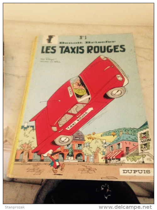 Benoit Brisefer Les Taxis Rouges Réed Dos Rond 1966 - Benoît Brisefer