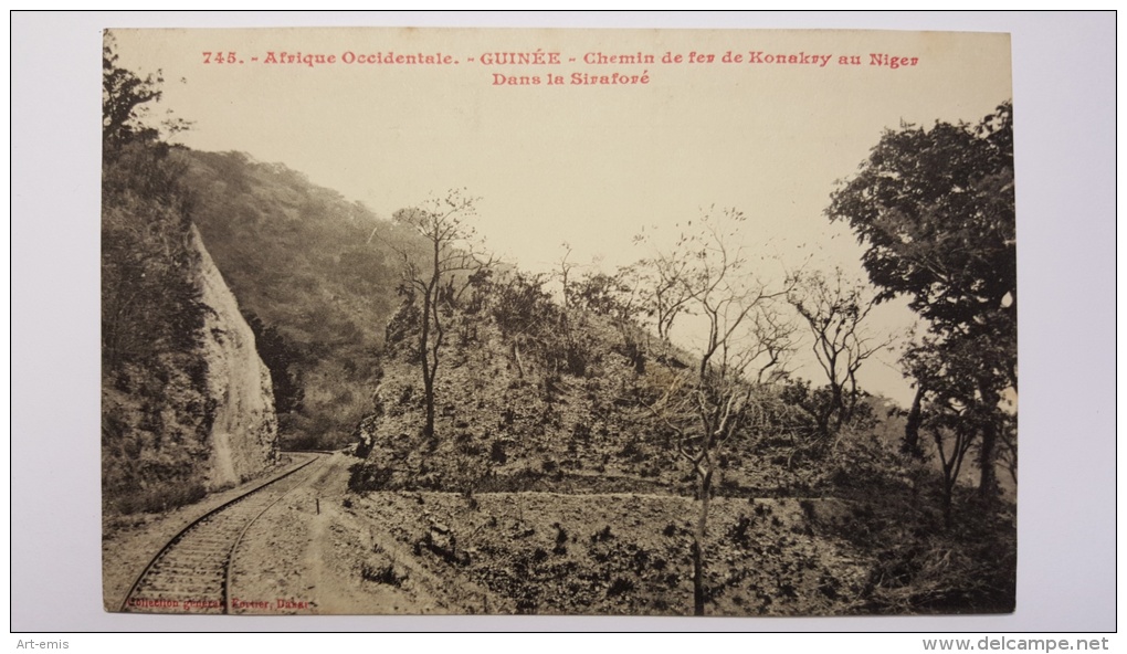 GUINEE Dans La SIRAFORE 745 Chemin De FER De KONAKRY Au NIGER Afrique CPA Animee Postcard - Guinée