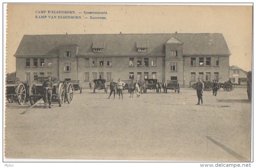 Militaria. Camp D'Elsenborn. Casernements. Kazernen. Cachet Poste Militaire. - Elsenborn (Kamp)