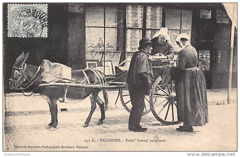 Valognes     50      Marchand Ambulante Attelage âne - Valognes