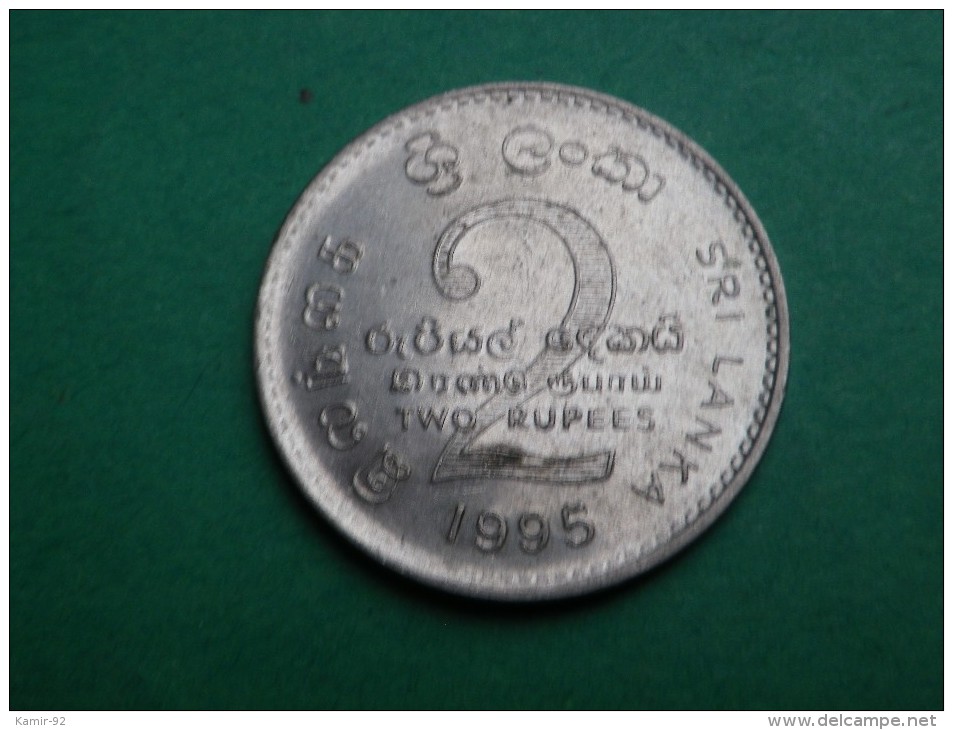 SRI LANKA - - 2 RUPEE 1995  -FAO 50°anniversaire      KM 155 - Sri Lanka