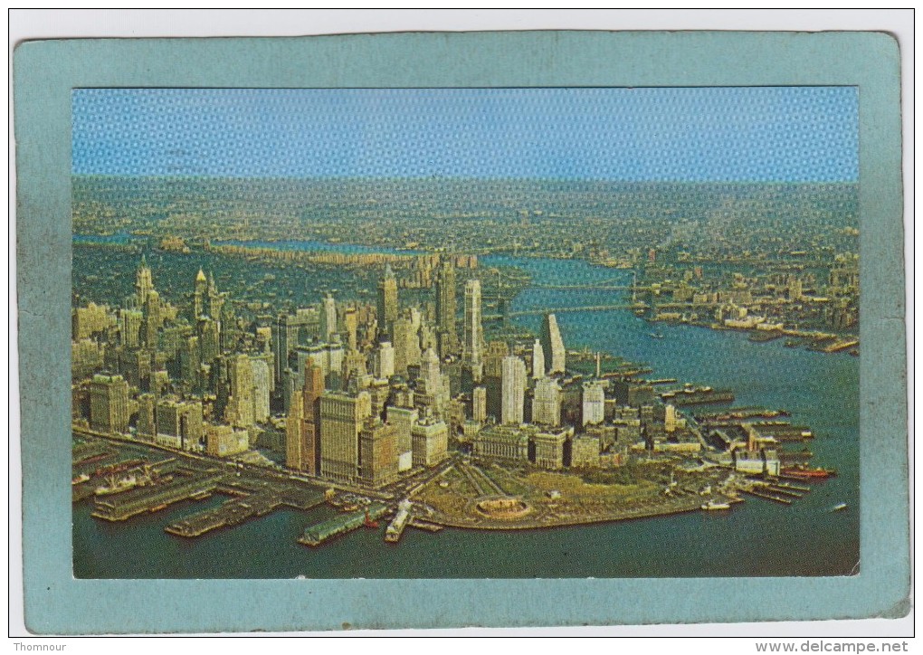 AERIAL  VIEW  OF  LOWER  MANHATTAN  -  NEW  YORK  CITY  -  1968  - - Manhattan