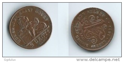 2 CENTIMES 1912 ALBERT I KONING DER BELGEN - 2 Cents