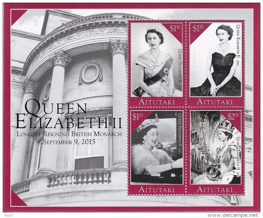 AITUTAKI 2015 - Long Reigne De Sa Majesté Elisabeth II - BF Neufs // Mnh - Aitutaki