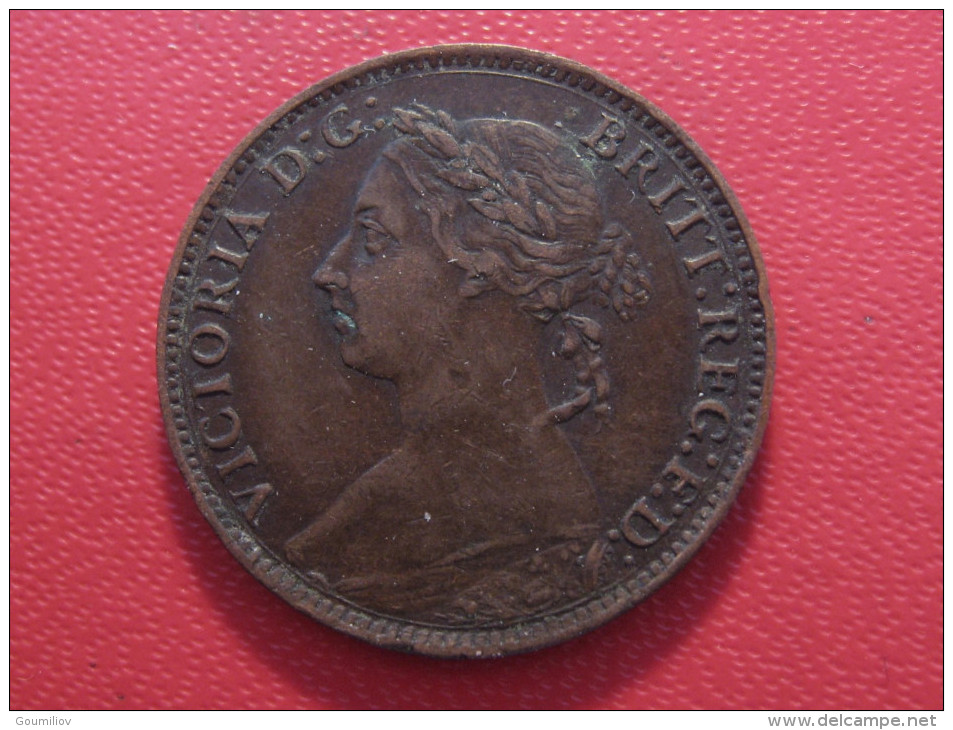 Grande-Bretagne - UK - Farthing 1893 Victoria 5205 - B. 1 Farthing