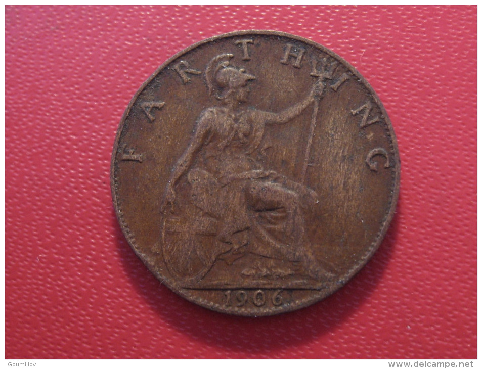 Grande-Bretagne - UK - Farthing 1906 Edward VII 5229 - B. 1 Farthing