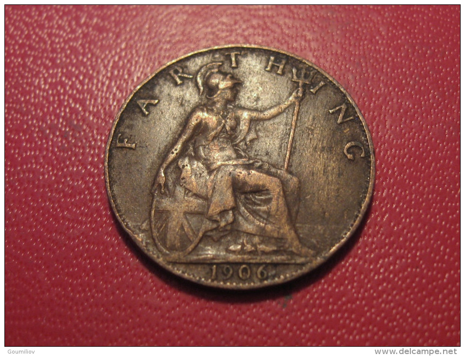 Grande-Bretagne - UK - Farthing 1906 Edward VII 5229 - B. 1 Farthing