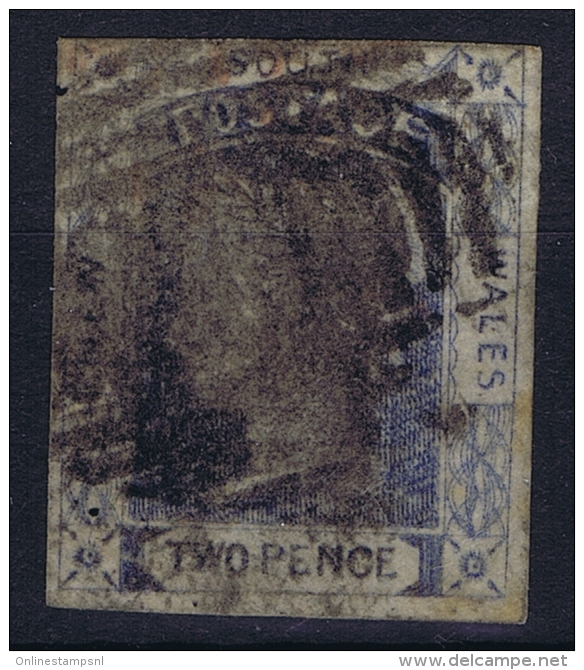 New South Wales: Mi Nr 5 SG 44  1851 Used  Yv 10 Thick Paper - Oblitérés