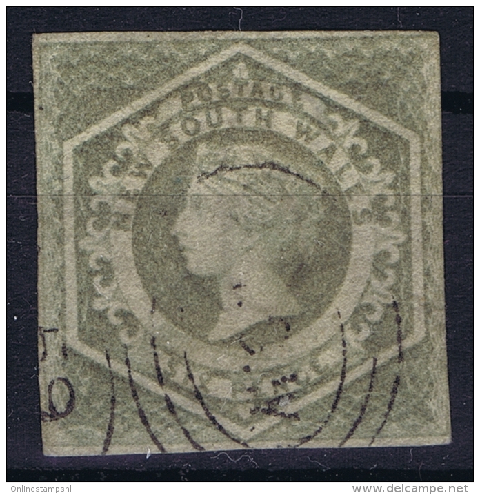 New South Wales: Mi Nr 17  SG Type 12   1854 Used  Signed/ Signé/signiert - Usati