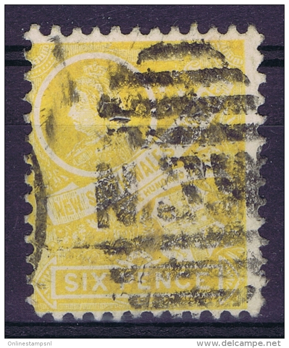 New South Wales:  Mi 88   SG 297 Used 1897 Inverted Watermark - Oblitérés