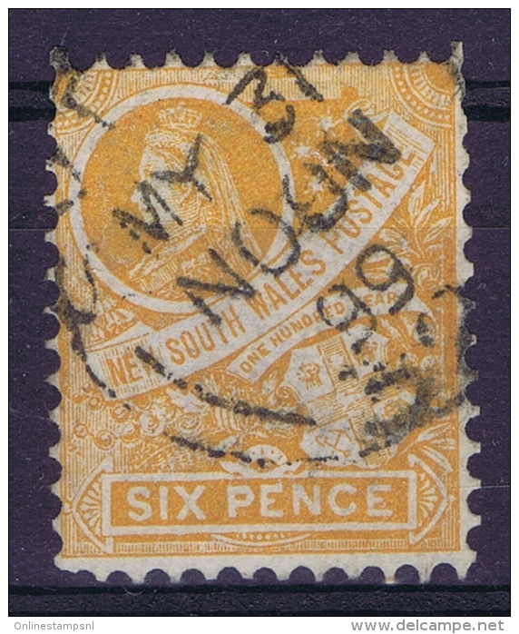 New South Wales:  Mi 88   SG 297 Used 1897 Inverted Watermark - Gebraucht