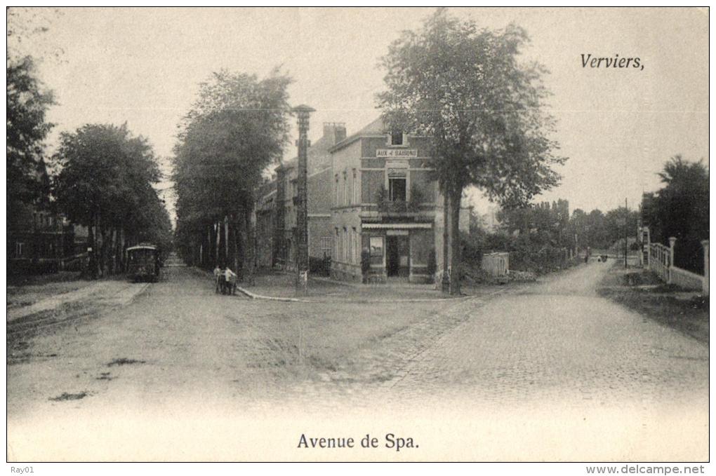 BELGIQUE - LIEGE - VERVIERS - Avenue De Spa. (Aux 4 Saisons). - Verviers