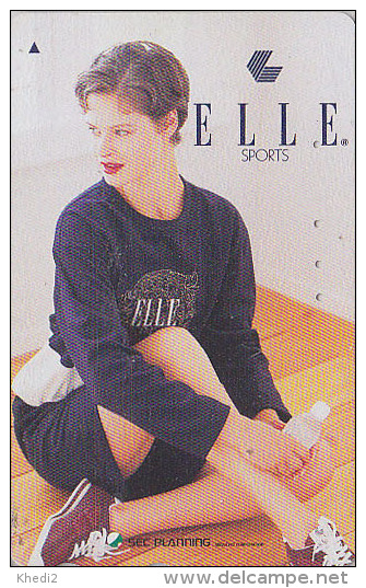 Télécarte JAPON / 110-011 - FEMME - ELLE / Magazine De Mode - GIRL Fashion FRANCE Rel JAPAN Phonecard - 2108 - Mode