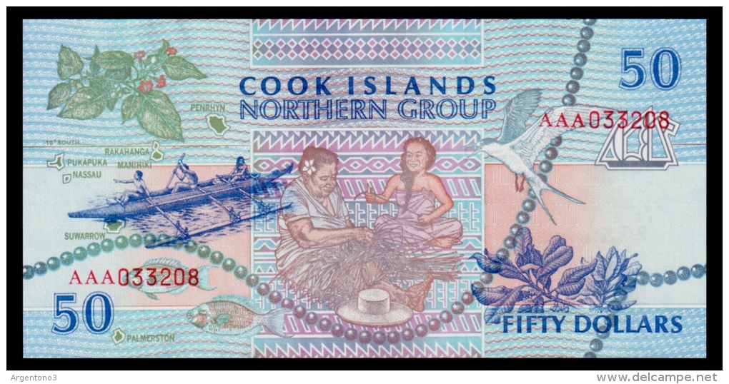 Cook Islands 50 Dollars 1992 UNC - Cook Islands