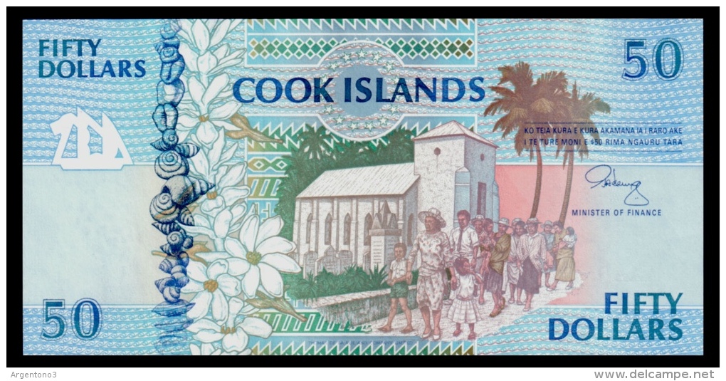 Cook Islands 50 Dollars 1992 UNC - Cook Islands