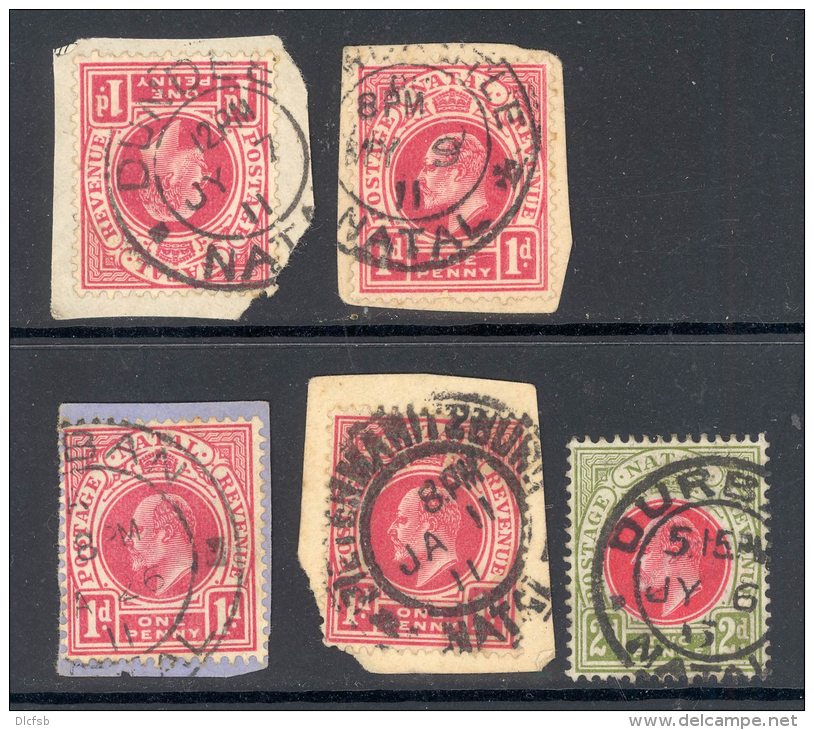 NATAL Used In NATAL (interprovincial Postmarks), 5 Stamps - Natal (1857-1909)