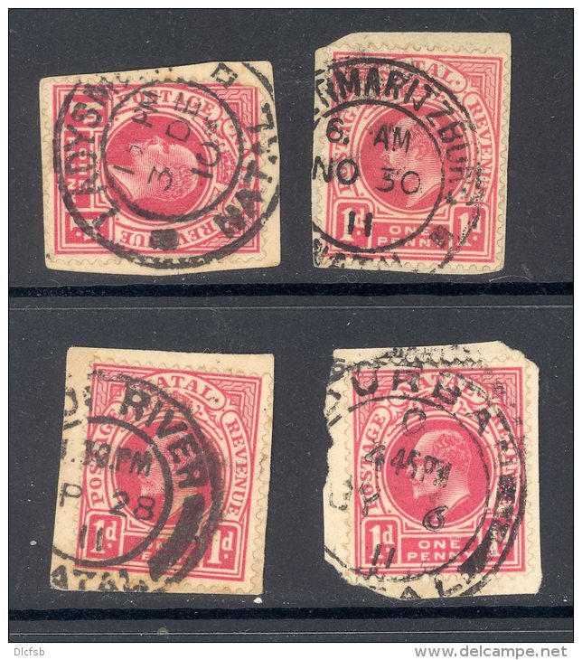 NATAL Used In NATAL (interprovincial Postmarks), 4 Stamps - Natal (1857-1909)