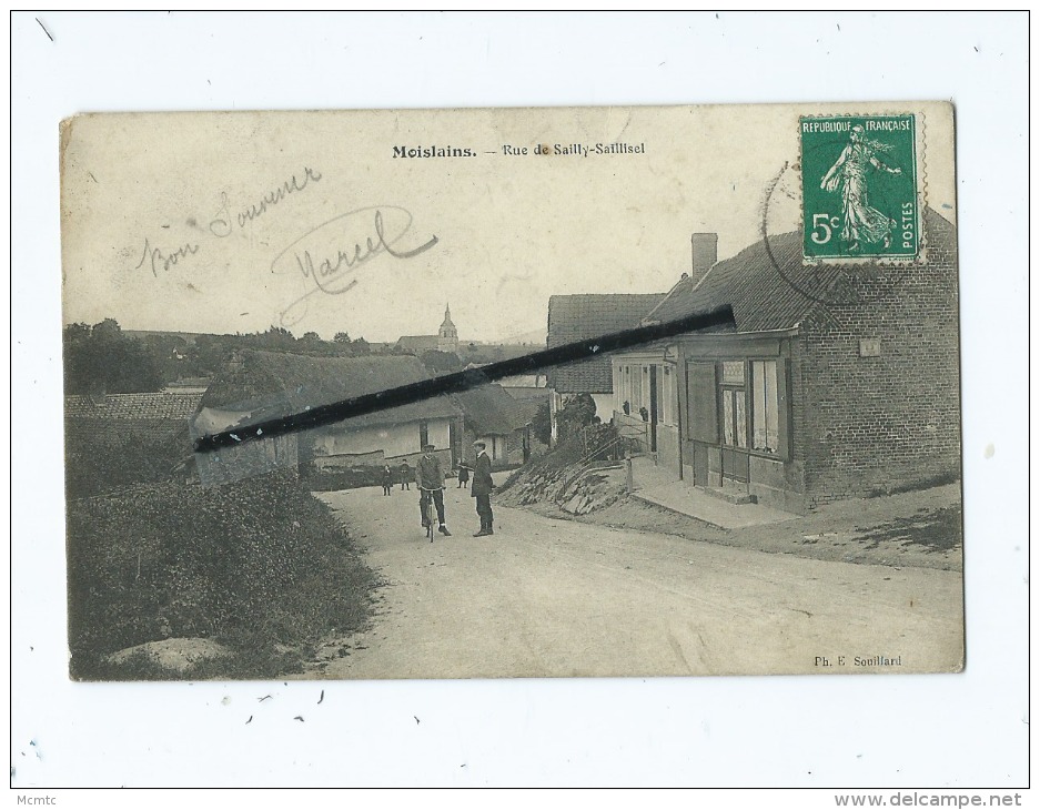 CPA - Moislains  - Rue De Sailly Saillisel - Moislains