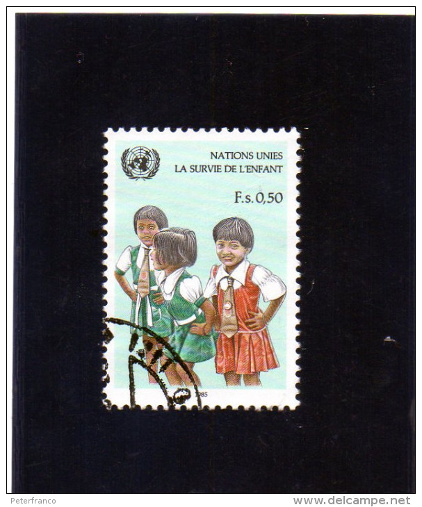 1985 ONU Ginevra - Sopravvivenza Infantile - Gebraucht