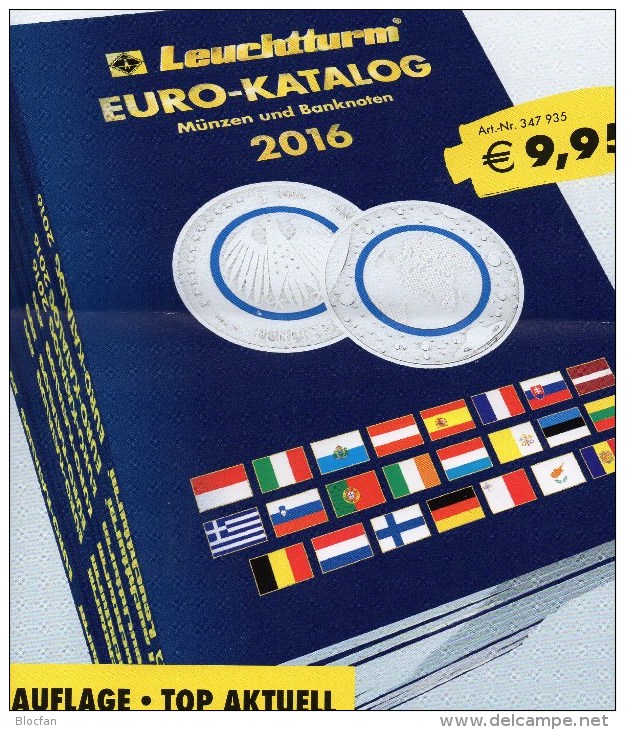 Deutschland EURO Katalog 2016 Für Münzen Numisblätter Numisbriefe Neu 10€ Mit €-Banknoten Coin Numis-catalogue Of EUROPA - Sonstige & Ohne Zuordnung