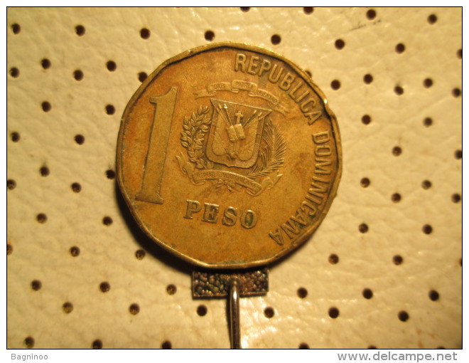 DOMINICANA 1 Peso 1991  # 4 - Dominicaanse Republiek