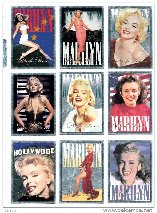 LOT DE 95 CARTES TRADING CARDS 1ère SERIE MARILYN MONROE DE 1993 EN PARFAIT ETAT (22 PHOTOS) - Autres & Non Classés