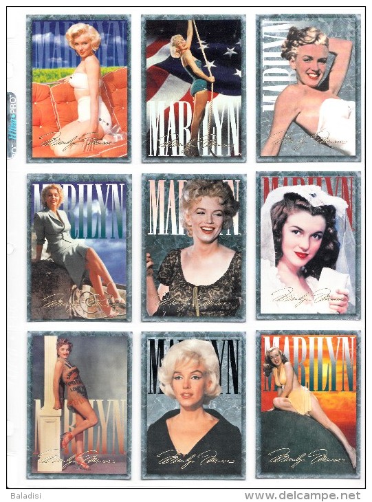 LOT DE 95 CARTES TRADING CARDS 1ère SERIE MARILYN MONROE DE 1993 EN PARFAIT ETAT (22 PHOTOS) - Autres & Non Classés