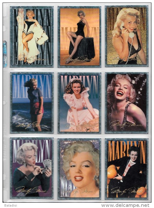 LOT DE 95 CARTES TRADING CARDS 1ère SERIE MARILYN MONROE DE 1993 EN PARFAIT ETAT (22 PHOTOS) - Autres & Non Classés