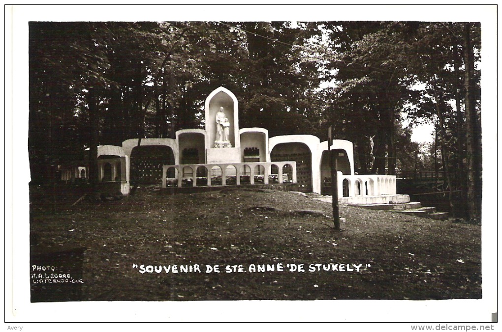 "Souvenir De Ste. Anne De Stukely", Quebec  Photo Veritable - Other & Unclassified