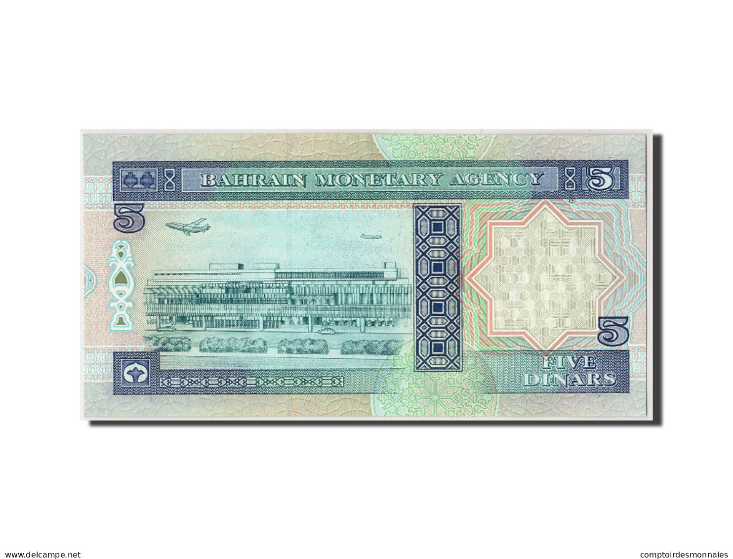 Billet, Bahrain, 5 Dinars, NEUF - Bahrein