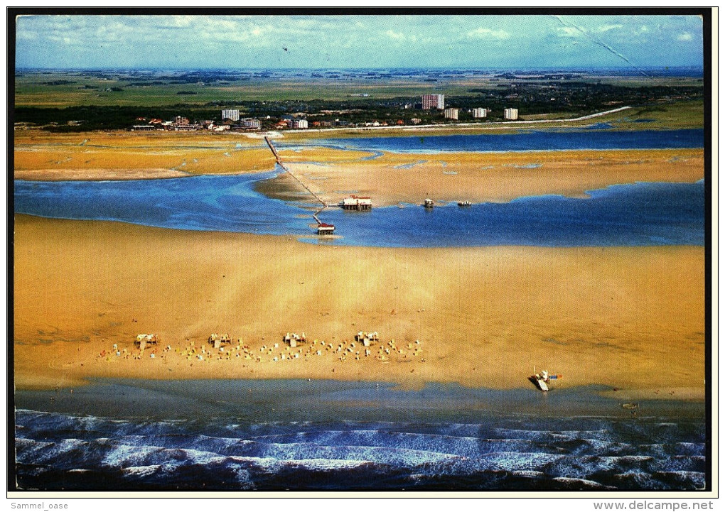 St. Peter-Ording  -  Strand  -  Luftbildaufnahme  -  Ansichtskarte  Ca. 1983    (5389) - St. Peter-Ording